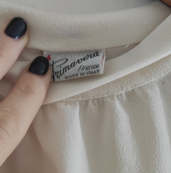 Vintage rollover collar blouse - Picture 13 of 14